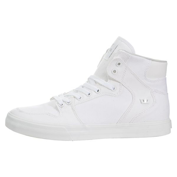 Supra Vaider D High Top Shoes Mens - White | UK 96L3Q89